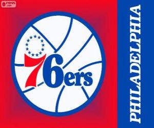 Puzzle Φιλαδέλφεια 76ers λογότυπο, Sixers, ΗΠΑ ομάδα. Ατλαντική Κατηγορία, Ανατολική Περιφέρεια